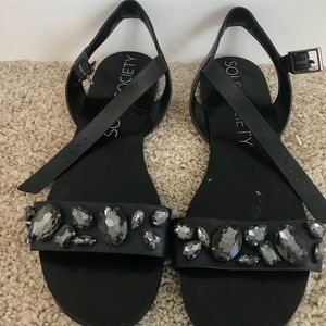 Sole Society jeweled sandals